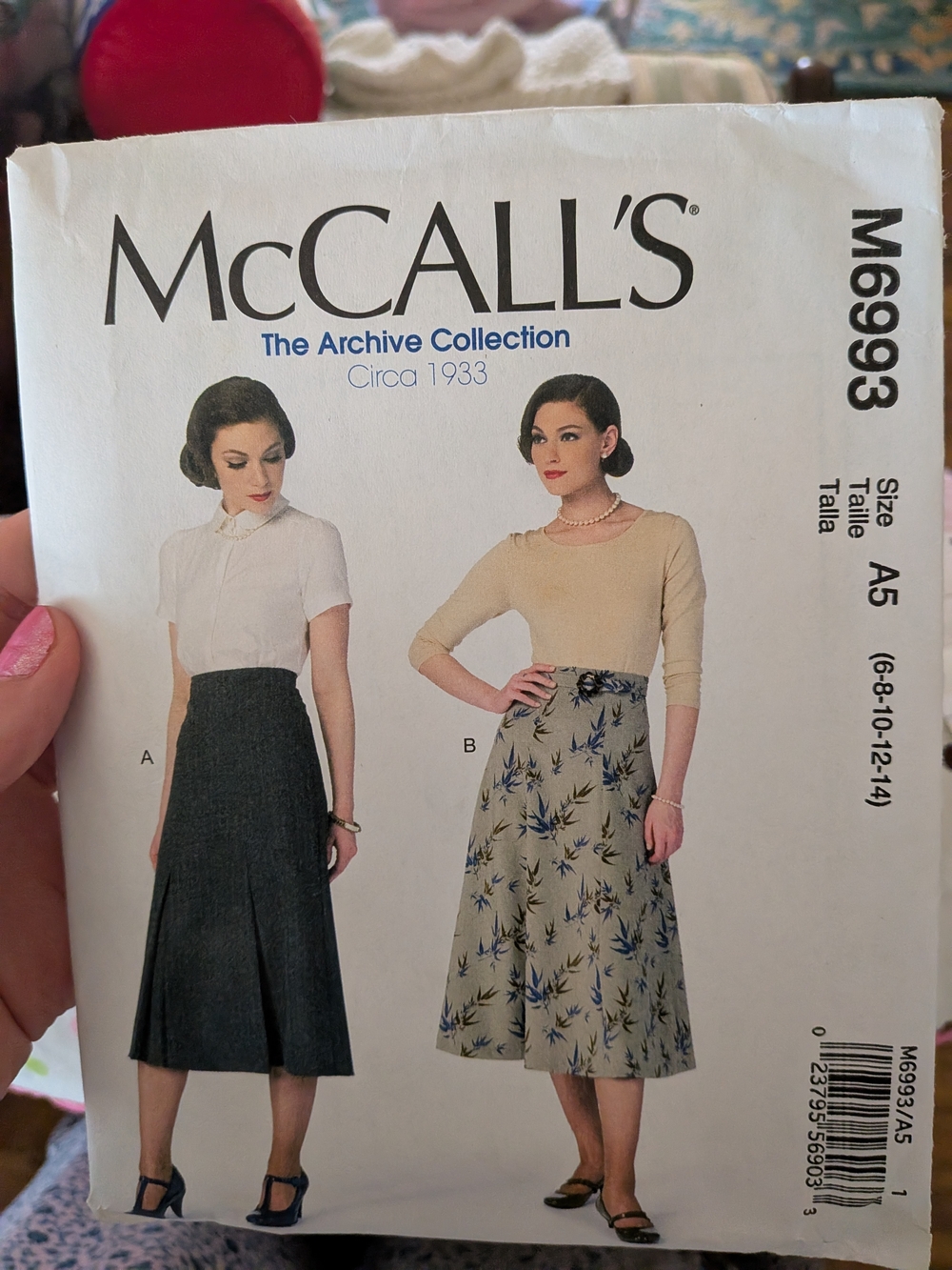 Women's Vintage Skirt Sewing Pattern Mccalls M6993 Uncut